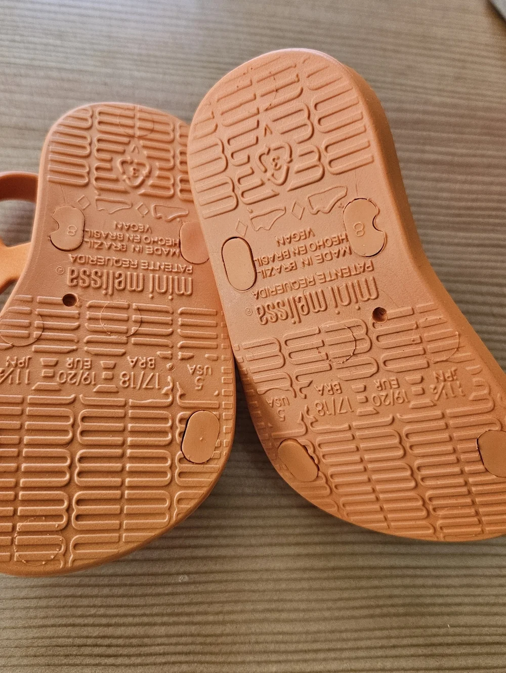 New! Mini Melissa Sun Downtown Baby Sandals